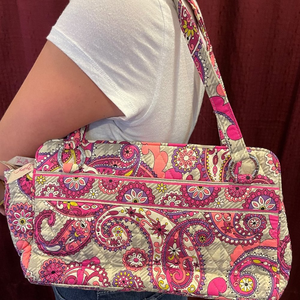 Vera Bradley Pink Paisley Shoulder Bag